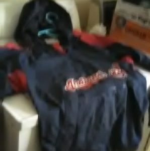 Vintage Cleveland Indians pullover wind breaker